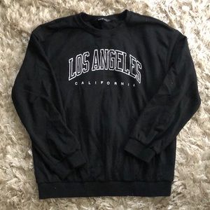 SHEIN black Los Angles crew neck (NEVER WORN!)